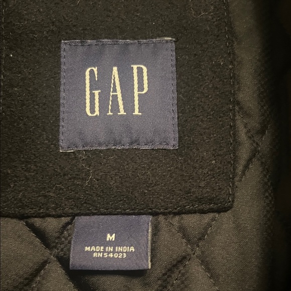 GAP Men's Classic Black Wool Jacket - Picture 2 of 6